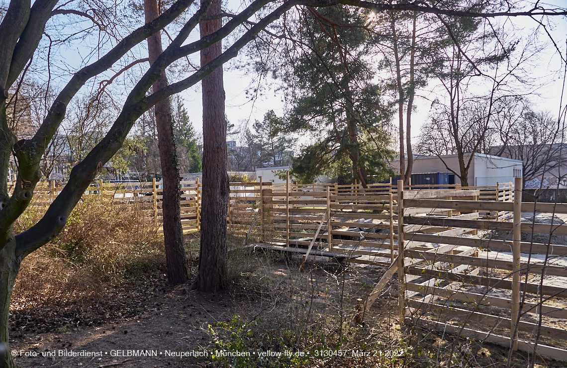 21.03.2022 - Baustelle am Haus für Kinder in Neuperlach